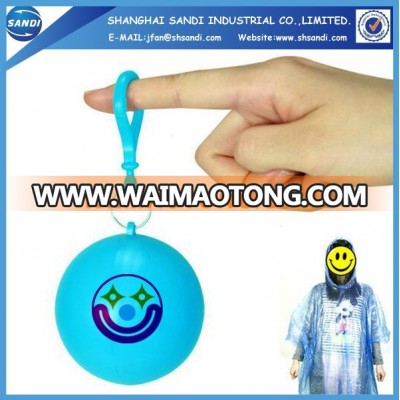 Promotional custom disposable poncho with logo