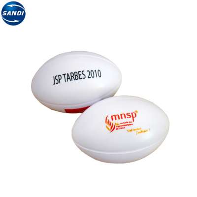 Custom LOGO printed rugby anti stress pu ball